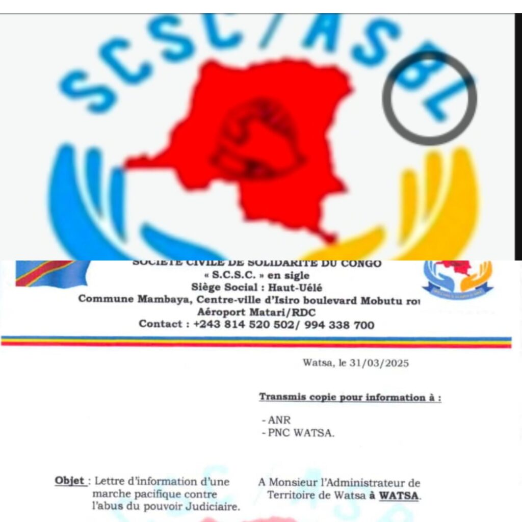 gridart_20250331_2018597086820227334830358669-1024x1024 Watsa : la Société Civile de Solidarité du Congo annonce une marche pacifique pour dénoncer les dérives de la justice