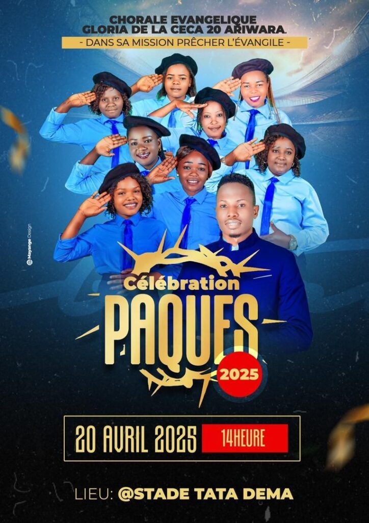 img-20250410-wa016614166674294509799467-724x1024 Aru -Zaki : La chorale évangélique Gloria de la CECA 20 d'ariwara en concert le jour de Pâques