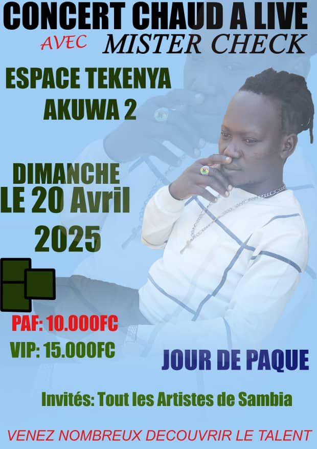 img-20250411-wa04276527366666102352790 Haut-Uélé – Faradje : Concert live avec Mister check à Sambia