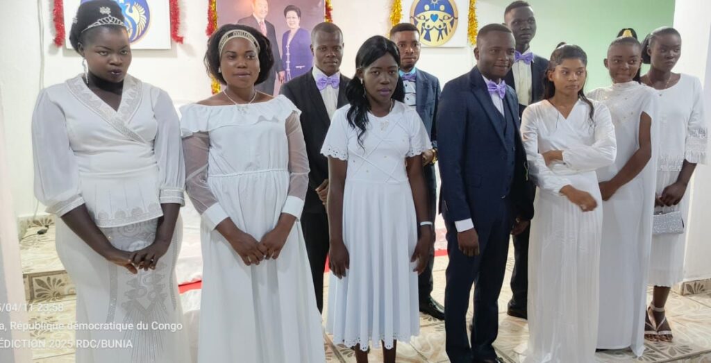 img-20250414-wa03488588384116002794301-1024x523 Ituri : Neuf couples bénis en mariage par la Fédération des Familles pour la Paix Mondiale et l'unification