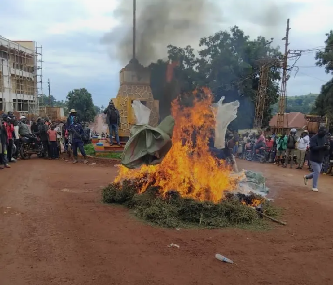 screenshot_20250418-1152328105144299288847544 Haut-Uele: une importante quantité de chanvre incinérée dans le cadre de l’opération «Zéro Nganda ya Bhangi» à Watsa