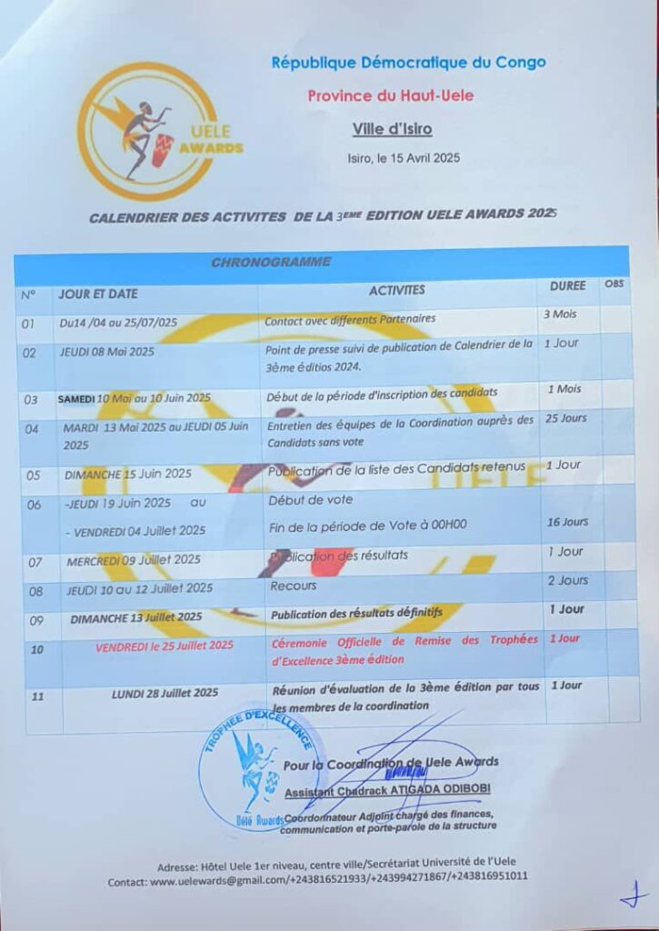 img-20250509-wa00527627504979154891057-725x1024 Haut-Uélé: coup d’envoi officiel de la 3e édition des Uele Awards à Isiro