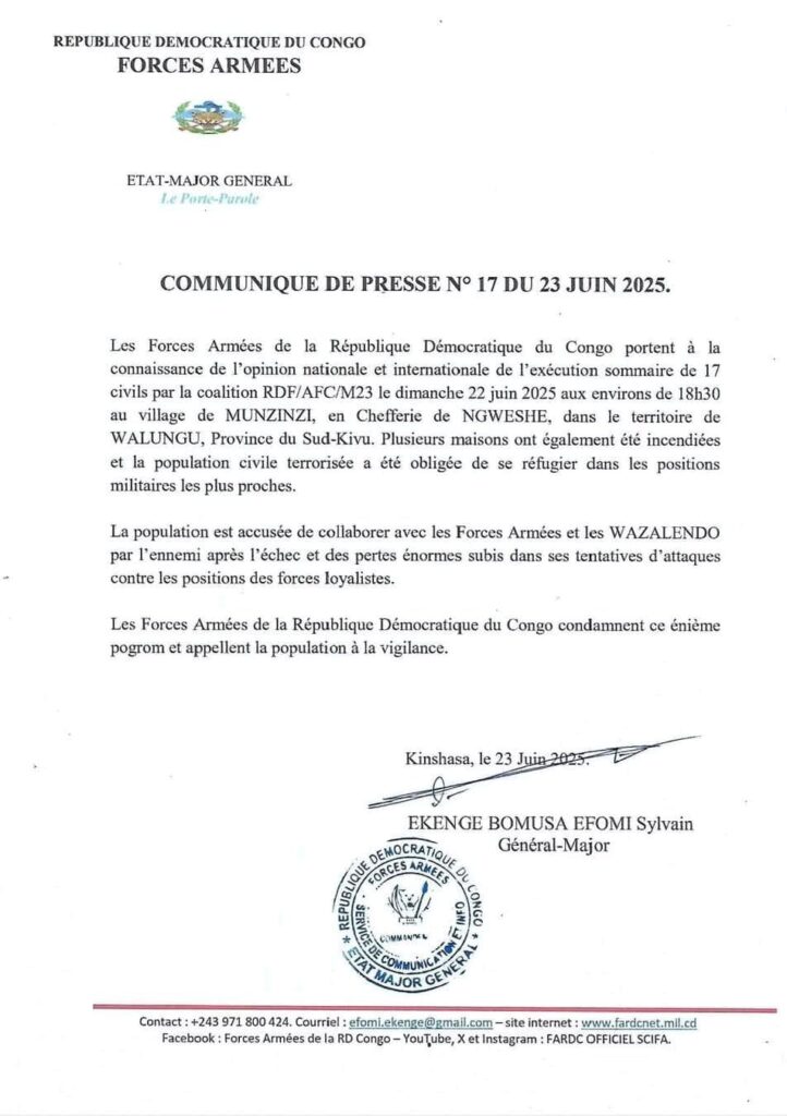 img-20250623-wa03264576251714503466308-722x1024 Sud-Kivu : 17 civils exécutés à Munzinzi, l’armée congolaise accuse le M23-AFC
