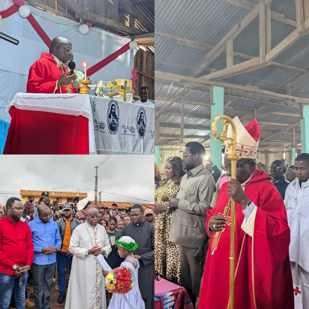 img-20250712-wa02328428618525473211031 Haut-Uele/Religion : accueil triomphal de l’évêque Dieudonné Madrapile à Wanga pour sa première visite pastorale