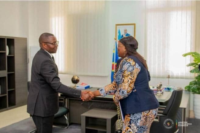img-20250729-wa00376460240405785441754 Kinshasa : Rachel Makasiane échange avec Julien Paluku sur le développement du commerce transfrontalier dans le Haut-Uélé