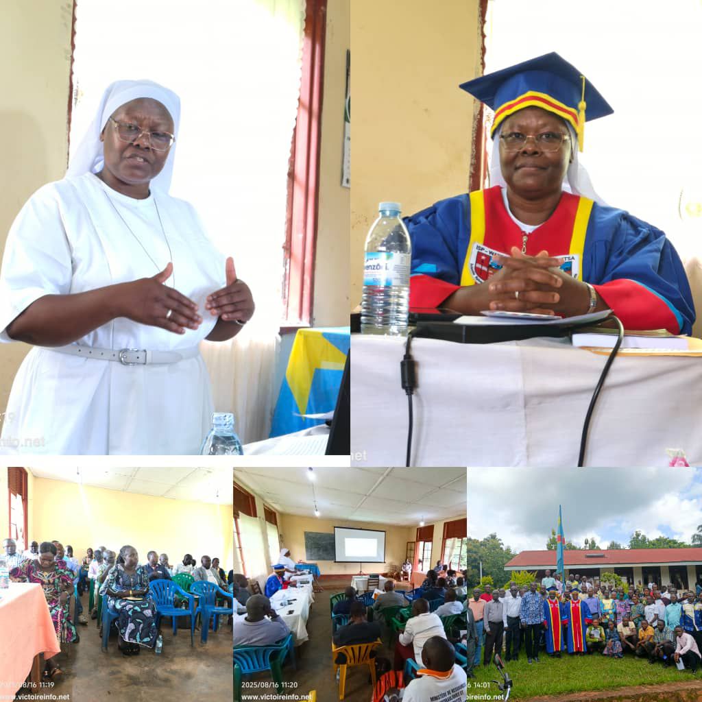 img-20250816-wa01424805211997972818959 Haut-Uele : l’ISP Watsa accueille une conférence sur la réinsertion scolaire des filles animée par la Révérende Sœur Professeur Denise Angotako Mawanzo