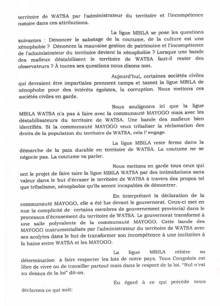img-20250828-wa023011389166934322487248-736x1024 Haut-Uele/Watsa : la Ligue MBILA s’indigne des propos « immatures » de la communauté Mayogo et demande la mutation de l’administrateur du territoire Magayi Missa Dieudonné(Déclaration)