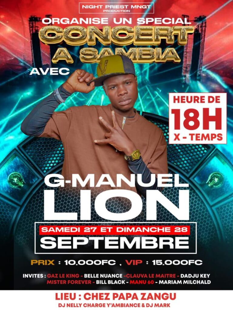img-20250923-wa01084118333884924714442-768x1024 Musique : l’artiste  G-Manuel annonce un double concert à Sambia, dans le Haut-Uele