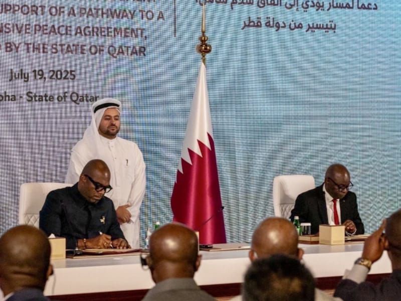 img-20251014-wa0162799908499867265637 RDC : un nouveau pas vers la paix, Kinshasa et le M23 signent un mécanisme de vérification du cessez-le-feu à Doha