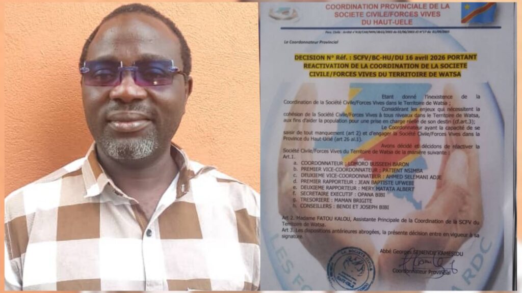 incollage_20260422_1623010535674648282942961714-1024x576 Watsa : polémique autour de la nomination des animateurs de la société civile, Trésor Bibi Talizo s’y oppose